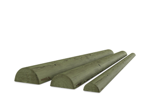 1/2 rond - Pin traité CL4 - diam 10 cm